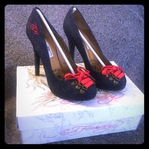 Ed Hardy Shoes - Ed Hardy 11FBT105W, BATU Heels Pumps *NEW!* Ed Hardy Shoes - Ed Hardy 11FBT105W, BATU Heels Pumps *NEW!*